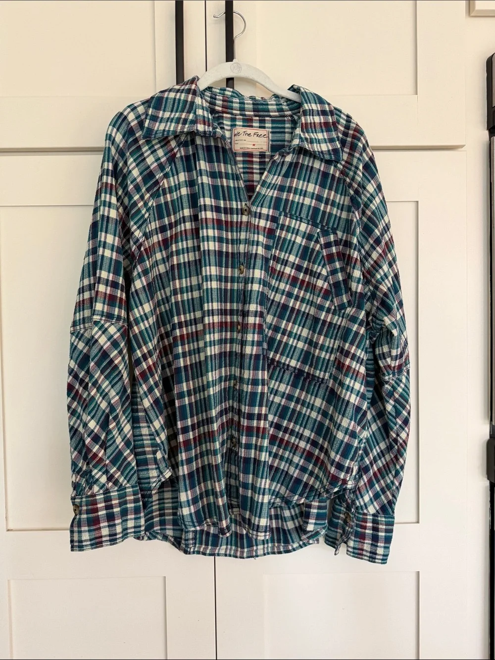 Free People casual plaid